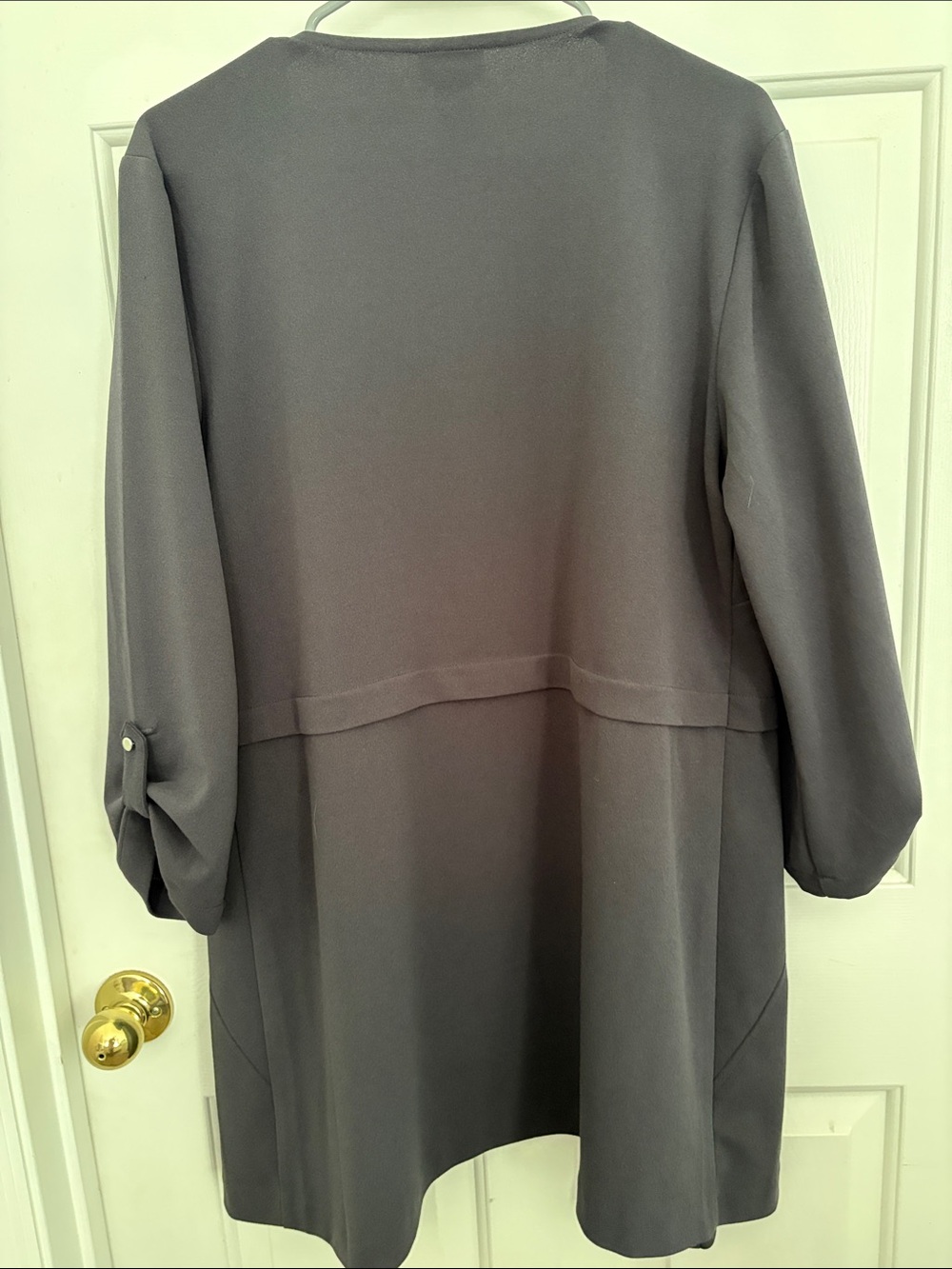 SOHO Charcoal Open-Front Blazer with Zip Pockets - Picture 5 of 5